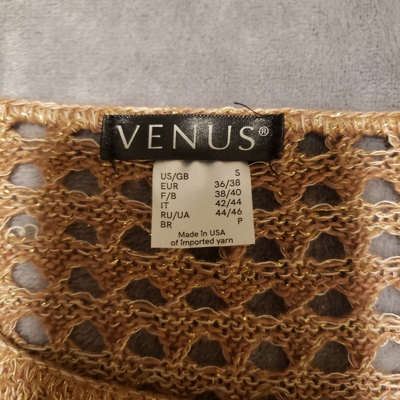 Venus Sparkly Crochet Tunic/Cover-Up Size Small. - Picture 5 of 9